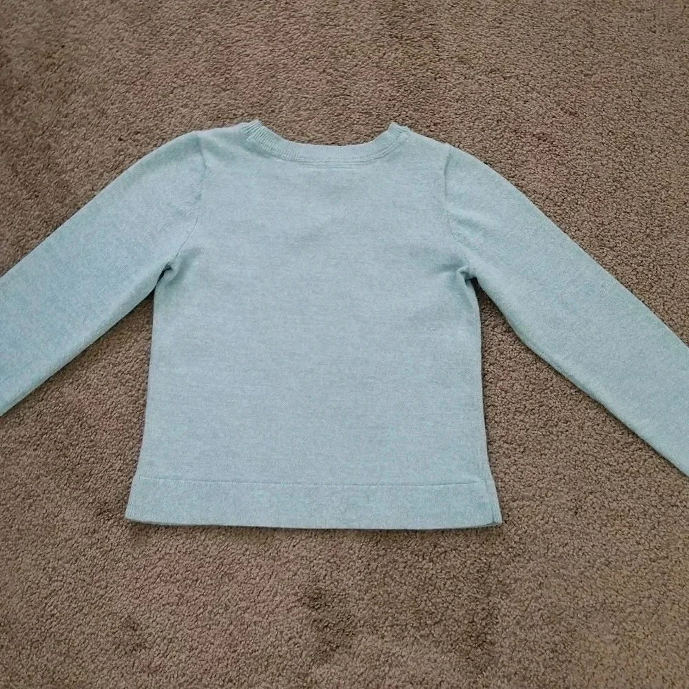 Gap Kids Girls Blue White Star Sequin Pullover Swe